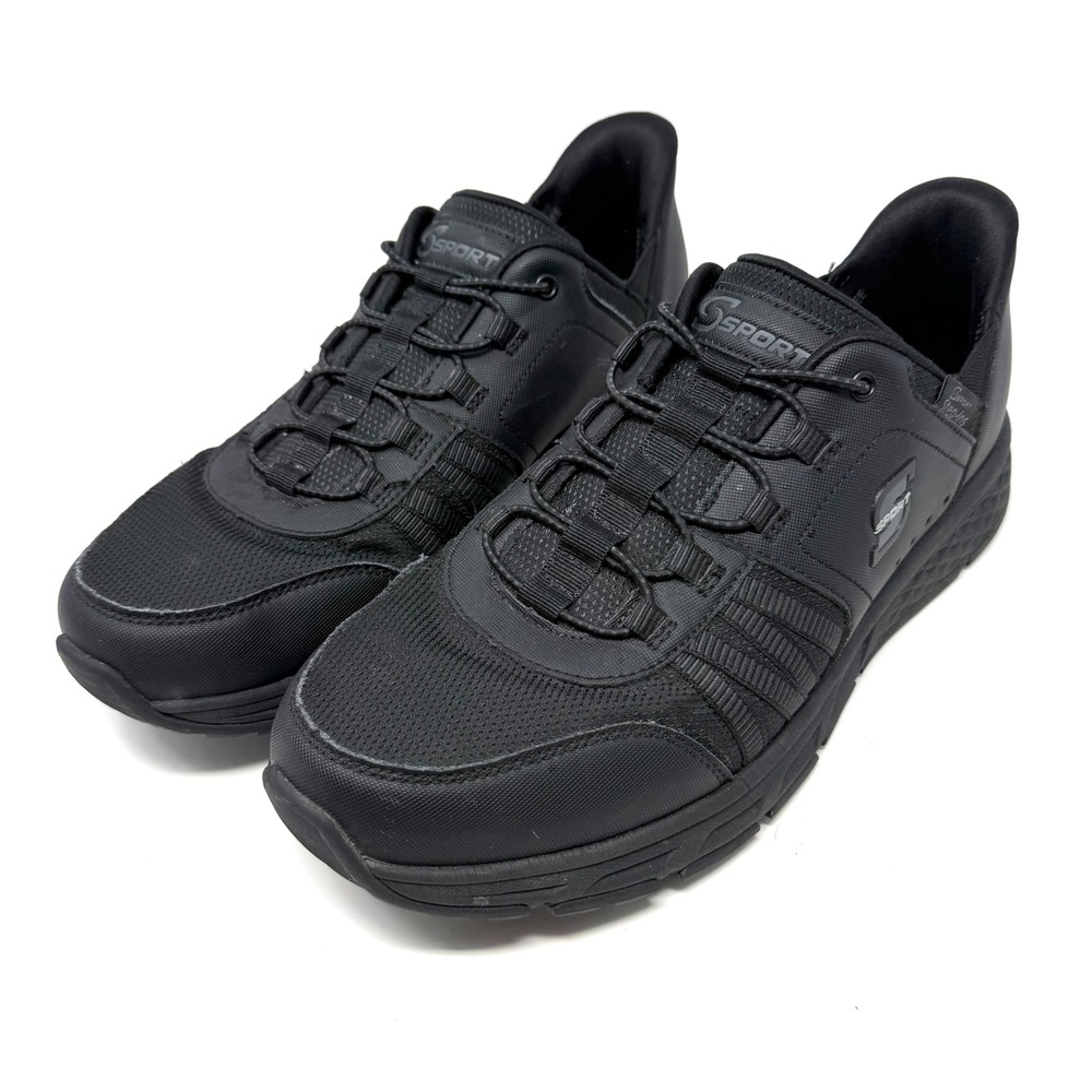 S Sport by Skechers Mens Sandler Sneakers 12 Hands Free Step-Ins Black Shoes
